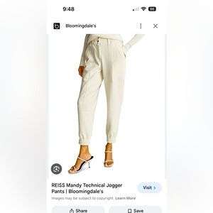 Reiss dress jogger pants size 10 like new. Purchased from Bloomies.